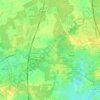 Topografische kaart La Motte Pétrée, hoogte, reliëf