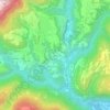 Topografische kaart Cies, hoogte, reliëf