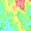 Topografische kaart Prekaz i Epërm, hoogte, reliëf