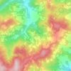 Topografische kaart Bicciano, hoogte, reliëf