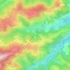 Topografische kaart Tranchat, hoogte, reliëf