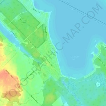 Topografische kaart West Carleton-March, hoogte, reliëf