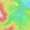 Topografische kaart Civago, hoogte, reliëf