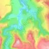 Topografische kaart Onzillon, hoogte, reliëf