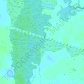 Topografische kaart William Beardall Tosohatchee State Preserve, hoogte, reliëf
