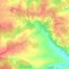 Topografische kaart Les Arraches, hoogte, reliëf