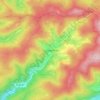 Topografische kaart Günsterode, hoogte, reliëf