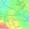 Topografische kaart Zunadery, hoogte, reliëf