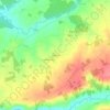 Topografische kaart La Minière, hoogte, reliëf