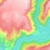 Topografische kaart Jou, hoogte, reliëf