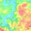 Topografische kaart Melene, hoogte, reliëf