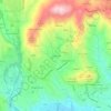 Topografische kaart Contornina, hoogte, reliëf