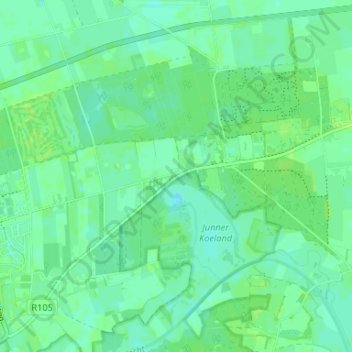 Topografische kaart Hoogengraven, hoogte, reliëf