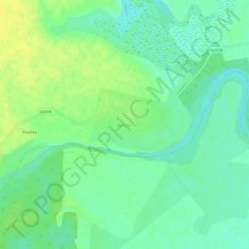 Topografische kaart Banița, hoogte, reliëf