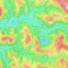 Topografische kaart Miramont, hoogte, reliëf