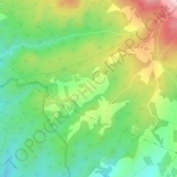 Topografische kaart La Quiete, hoogte, reliëf