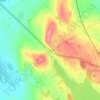 Topografische kaart Bunbrosna, hoogte, reliëf
