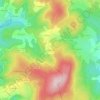 Topografische kaart Les Bruniaux, hoogte, reliëf