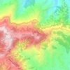 Topografische kaart Satyal Gaun, hoogte, reliëf