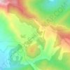 Topografische kaart Βλάστη, hoogte, reliëf