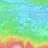 Topografische kaart Colfacero, hoogte, reliëf