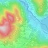 Topografische kaart Viconago, hoogte, reliëf