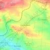 Topografische kaart Gundersleben, hoogte, reliëf