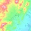 Topografische kaart Los Arejos, hoogte, reliëf