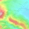 Topografische kaart Eyry, hoogte, reliëf