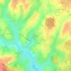 Topografische kaart Bouchetout, hoogte, reliëf