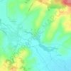 Topografische kaart Villejésus, hoogte, reliëf