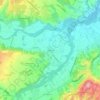 Topografische kaart Congiunti, hoogte, reliëf