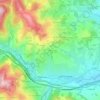 Topografische kaart Vindry, hoogte, reliëf