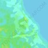 Topografische kaart Jõepera, hoogte, reliëf