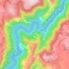 Topografische kaart Canines, hoogte, reliëf