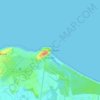 Topografische kaart Lossiemouth, hoogte, reliëf