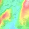 Topografische kaart Cabeça Veada, hoogte, reliëf