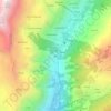 Topografische kaart Ussin, hoogte, reliëf