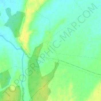 Topografische kaart Terminillo, hoogte, reliëf