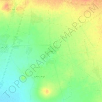 Topografische kaart Hober, hoogte, reliëf