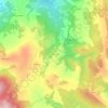 Topografische kaart Collelungo, hoogte, reliëf