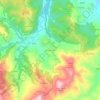 Topografische kaart Montazzolino, hoogte, reliëf