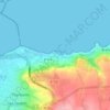 Topografische kaart Le Becquet de Digosville, hoogte, reliëf