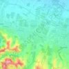 Topografische kaart Spezzano, hoogte, reliëf