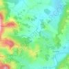 Topografische kaart Bayles, hoogte, reliëf
