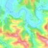 Topografische kaart Le Viala-du-Dourdou, hoogte, reliëf