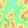 Topografische kaart Rancitella, hoogte, reliëf