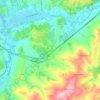 Topografische kaart Pozzolatico, hoogte, reliëf