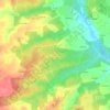 Topografische kaart Les Potiers, hoogte, reliëf