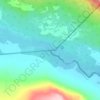 Topografische kaart Treriksrøysa Golddajávri / Treriksröset / Kolmen valtakunnan rajapyykki, hoogte, reliëf